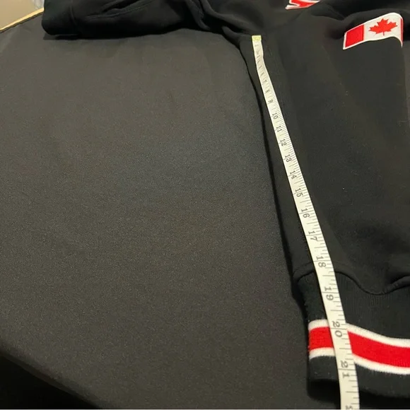 Team Canada Vintage Style Black Full Zip Sweater Jacket With Embroidery XL - Picture 8 of 11